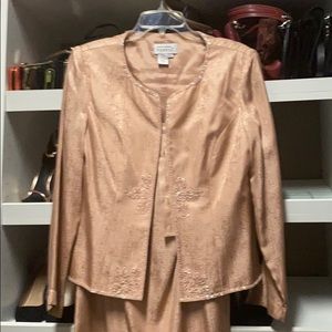 2 piece rose gold suit